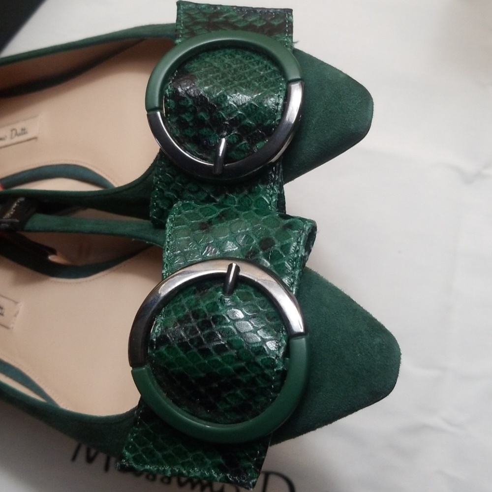 NEW MASSIMO DUTTI FLAT SUEDE AND LEATHER SHOES 5 - Picture 3 of 7